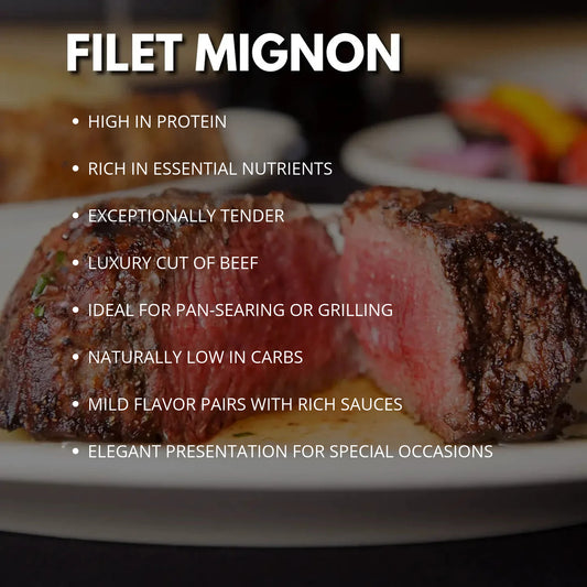 Boneless Filet Mignon – 8 pc (3 lb)