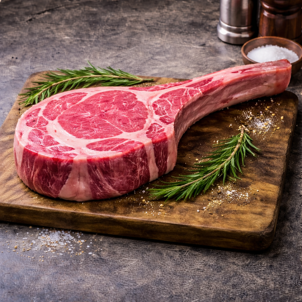 Bone-In Tomahawk Ribeye – 2 × 32oz (4 lb)