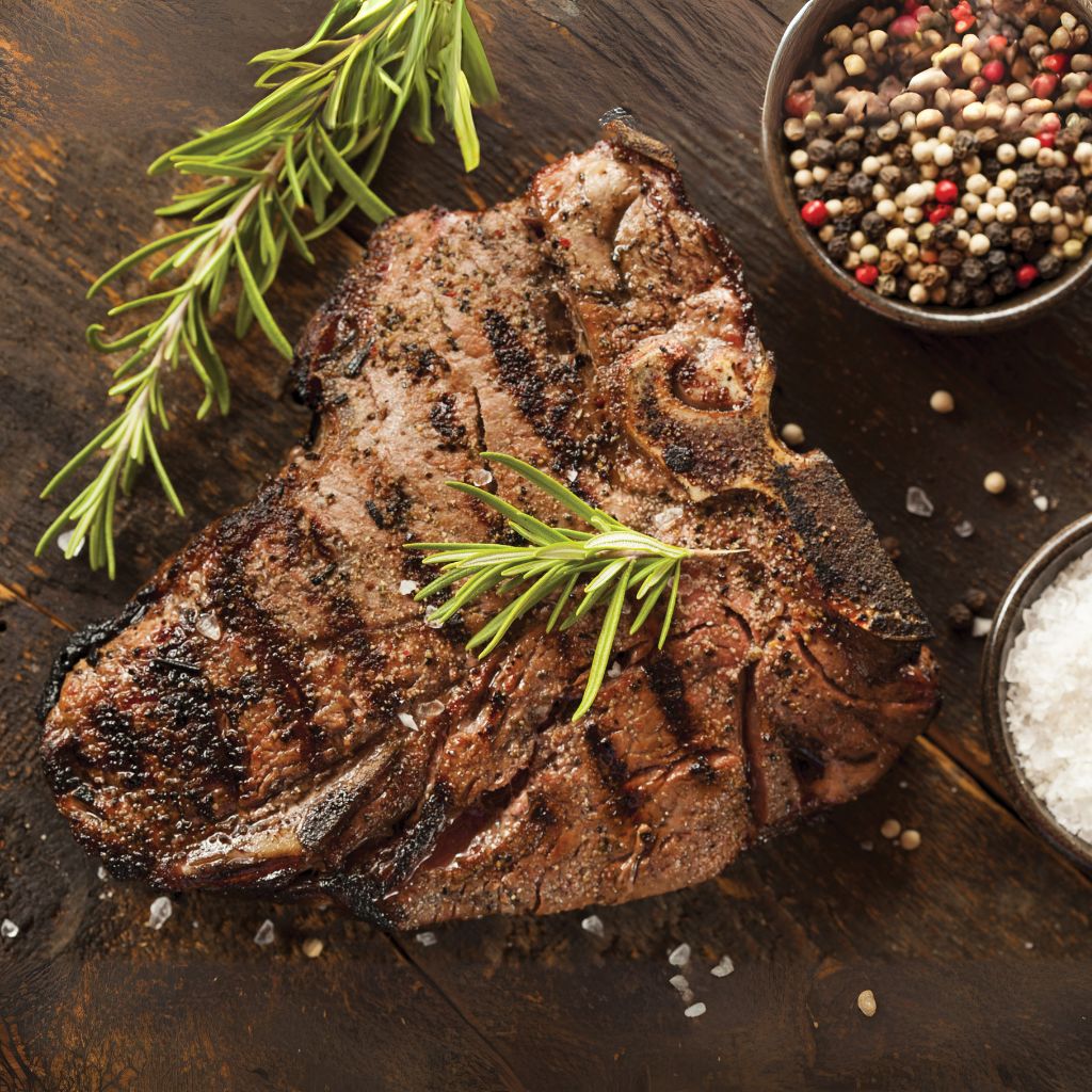 Bone-In T-Bone Steak – 3 × 22oz (4.125 lb)